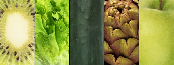 Collage de frutas y verduras. —  Fotos de Stock