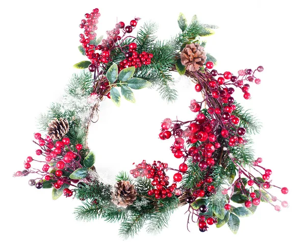 Christmas wreath decoration — Stock Photo, Image