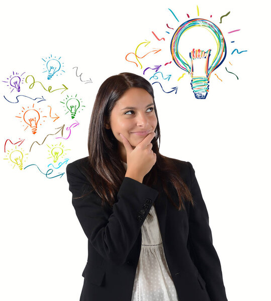 У предпринимательницы есть идея.
 