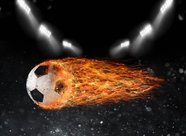 Futbol ateş topu iz bırakır
