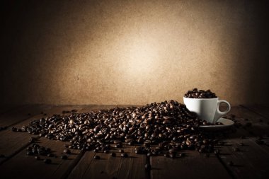cup of coffee beans clipart