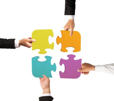 birlikte çalışan iş adamları 