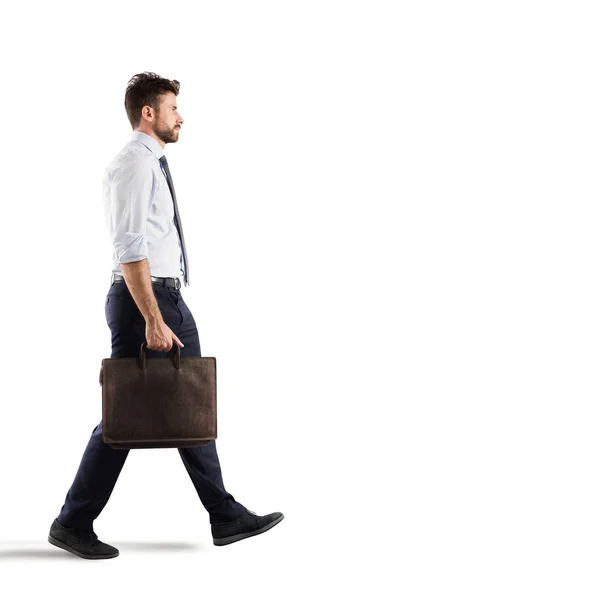 Successful Businessman walks — Stock Photo, Image