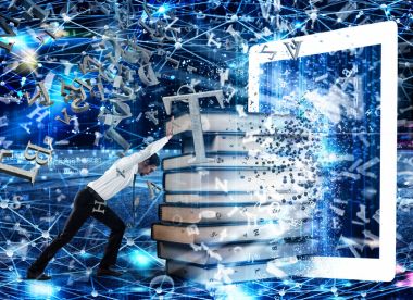Bir E-kitap ve internet kitap okumak