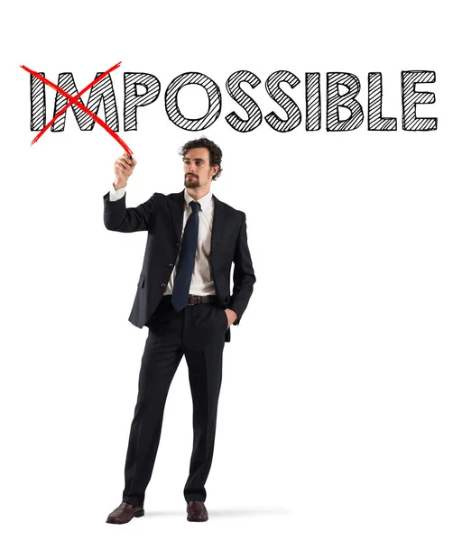 Cambiar imposible a posible — Foto de Stock