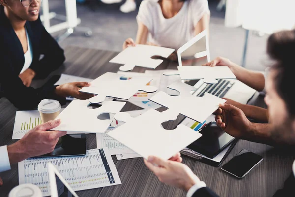 Equipe de empresários que trabalham — Fotografia de Stock