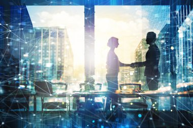 karşılıklı iki iş adamları