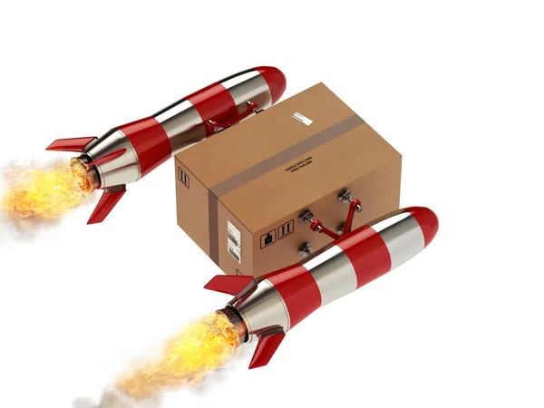 Fast delivery of package — Stock Photo, Image