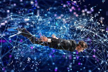 Dijital internet'te sörf işadamı 