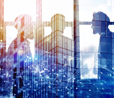 İş adamları birlikte ofis iş