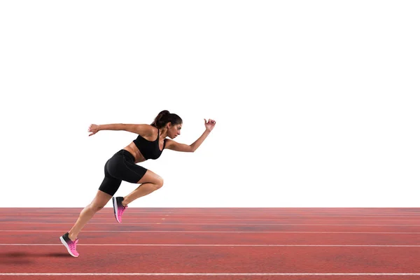 Atletische vrouw loper — Stockfoto