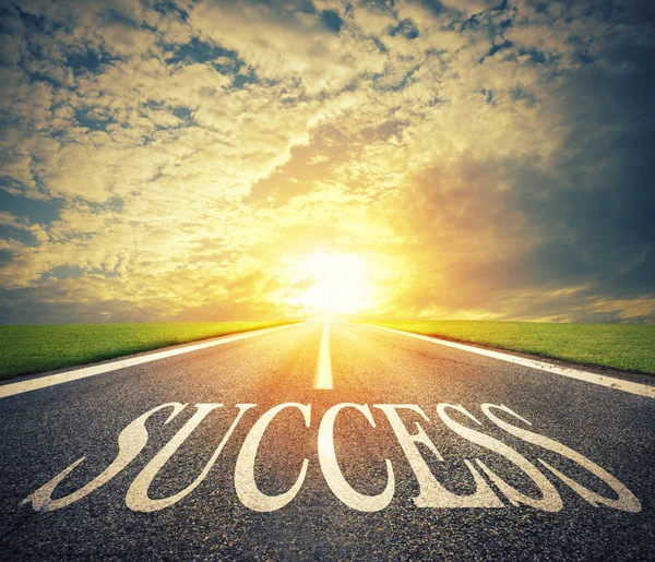 Road av framgången. Vägen för nya affärsmöjligheter — Stockfoto