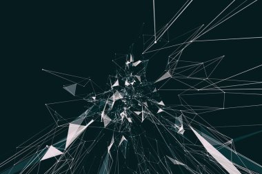 Modern fütürist ağ tasarımı. İnternet bağlantısı kavramı