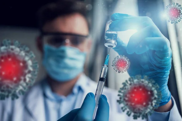 Medical science laboratory. Concept of virus and bacteria research — Stock Photo, Image