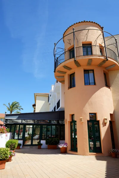 Restaurace v luxusní hotel, Costa Dorada, Španělsko — Stock fotografie