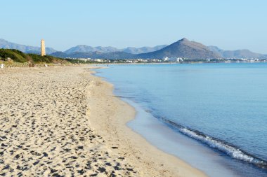 Playa de Muro, Mallorca, İspanya Beach'de