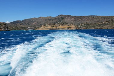 Yunanistan 'ın Girit kentindeki Spinalonga Adası' ndaki kale
