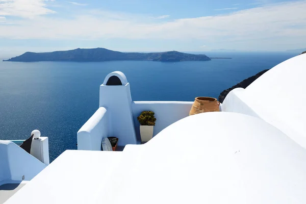 A casa na ilha de Santorini, Grécia — Fotografia de Stock