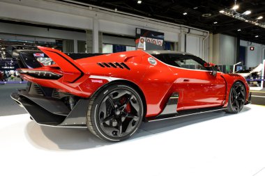 Dubai, Birleşik Arap Emirlikleri - 18 Kasım: Italdesign Zerouno spor otomobil Dubai Motor Show 2017 üzerinde 18 Kasım 2017 üzerinde olduğunu 