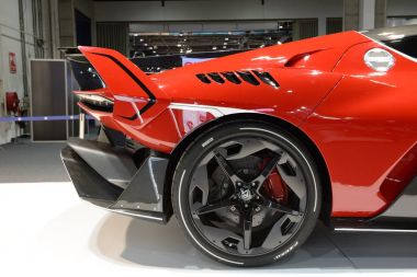 Dubai, Birleşik Arap Emirlikleri - 18 Kasım: Italdesign Zerouno spor otomobil Dubai Motor Show 2017 üzerinde 18 Kasım 2017 üzerinde olduğunu 