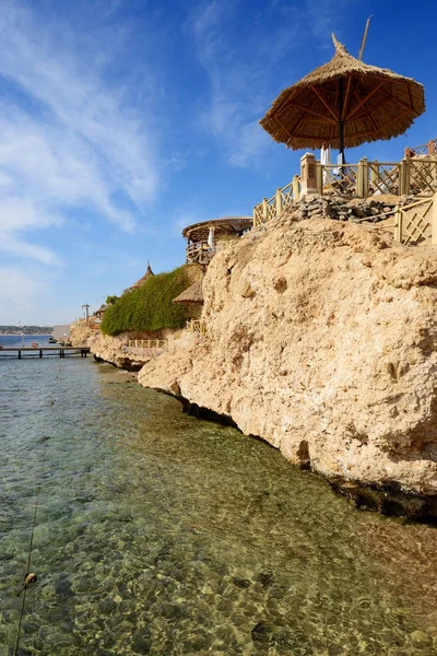 Playa en el hotel de lujo, Sharm el Sheikh, Egipto —  Fotos de Stock