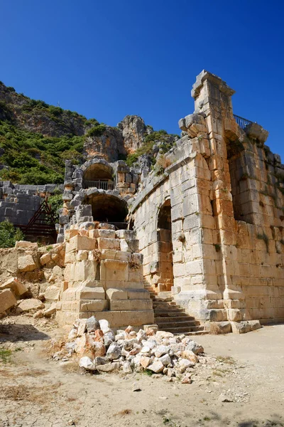 Les ruines de l'amphithéâtre de Myra, Turquie — Photo