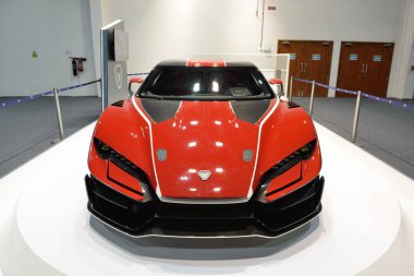 Dubai, Birleşik Arap Emirlikleri - 18 Kasım: Italdesign Zerouno spor otomobil Dubai Motor Show 2017 üzerinde 18 Kasım 2017 üzerinde olduğunu 