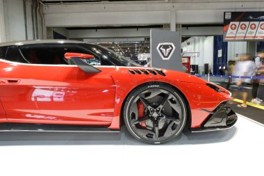 Dubai, Birleşik Arap Emirlikleri - 18 Kasım: Italdesign Zerouno spor otomobil Dubai Motor Show 2017 üzerinde 18 Kasım 2017 üzerinde olduğunu 