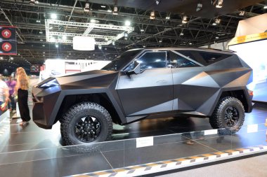 Dubai, Birleşik Arap Emirlikleri - 18 Kasım: Karlmann Kral Dubai Motor Show 2017 üzerinde 18 Kasım 2017 arabadır 