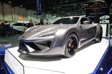 Dubai, Uae - 16 Kasım 2019 'da Dubai Motor Show' da Zedro Notorious Sortscar