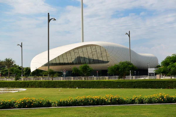 DUBAI, Ηνωμένα Αραβικά Εμιράτα - 16 Νοεμβρίου: Η θέα στο Μουσείο Etihad. Είναι η τοποθεσία όπου το 1971 οι Emirates Rulers υπέγραψαν μια δήλωση που σηματοδότησε το σχηματισμό των ΗΑΕ στις 16 Νοεμβρίου 2019 — Φωτογραφία Αρχείου