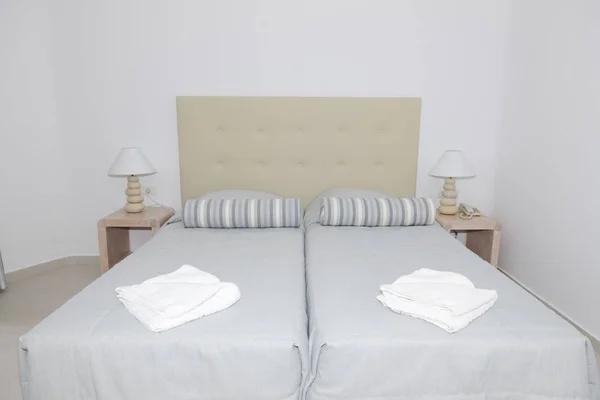Apartamento en el hotel, Isla de Santorini, Grecia — Foto de Stock