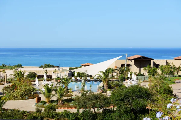 Schwimmbad Strandnähe Luxushotel Peloponnes Griechenland — Stockfoto