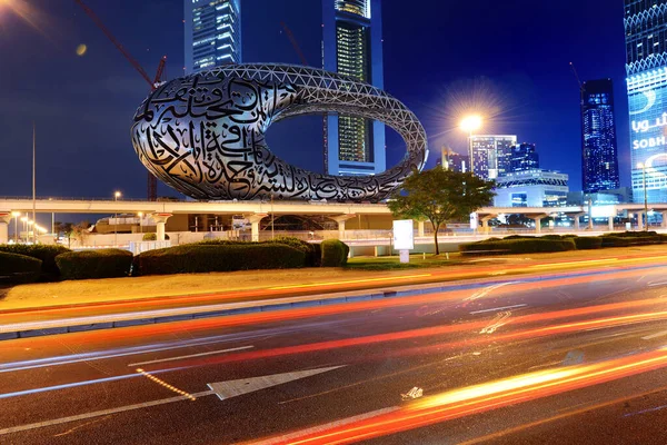 Dubai Emiratos Árabes Unidos Noviembre Construcción Del Museo Del Futuro — Foto de Stock