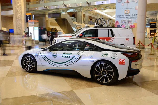 Dubai Emirados Árabes Unidos Novembro Carro Elétrico Bmw Polícia Dubai — Fotografia de Stock