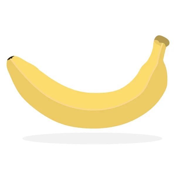 Vegetarische teken in de vorm van een banaan. Het pictogram voor webdesign of afdrukken wordt gemaakt in een eenvoudige vectorillustratie. — Stockvector