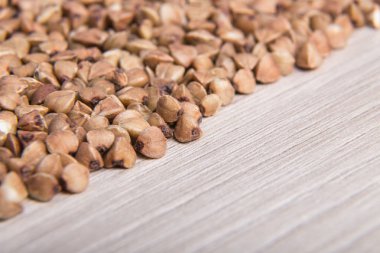 Buğday taneleri yakın çekim. Makro fotoğrafçılık.