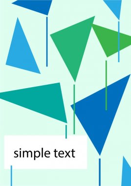 Kapak şablonu figürleriyle geometri broşür, poster, afiş için.