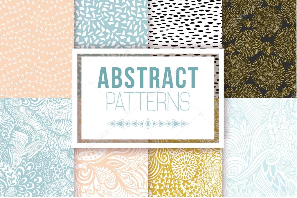 Abstract seamless patterns se vector textures