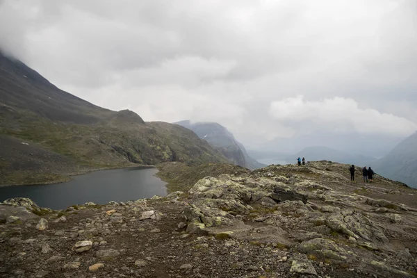 Гірські походи в Норвегії — стокове фото