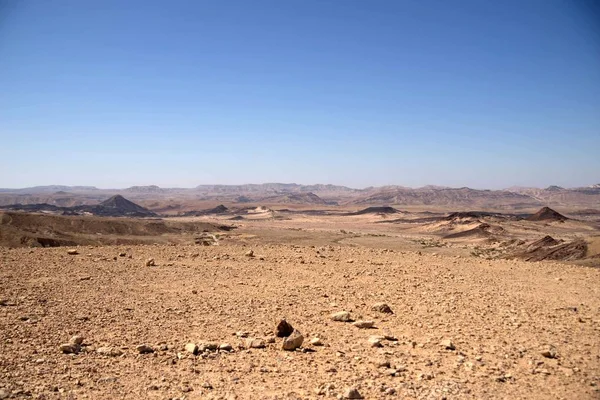 Öknen resor landskap i Israel — Stockfoto