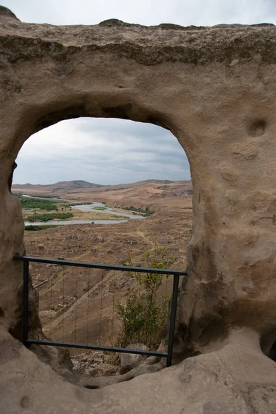 Uplistsikhe antica città scavata nella roccia — Foto Stock