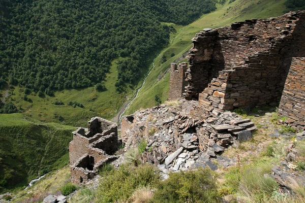 Mutso ruínas da aldeia — Fotografia de Stock