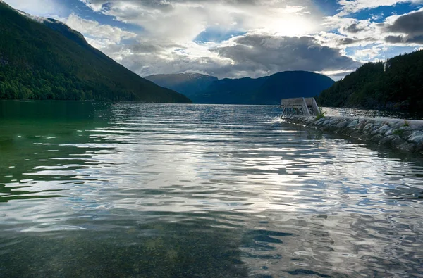 Podróż w norweski fiord — Zdjęcie stockowe