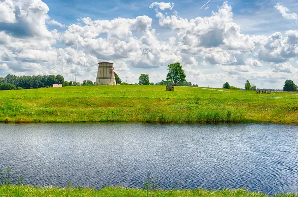 Widok krajobrazu po stronie Łotewskiej kraju — Zdjęcie stockowe