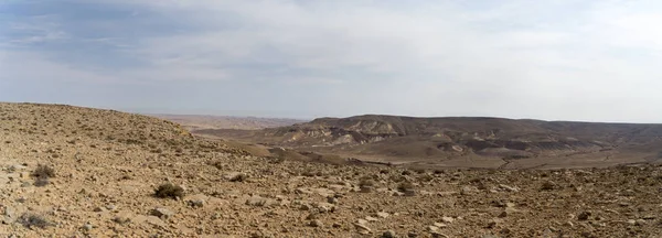 Sivatagi panoráma Izrael Ramon kráter — Stock Fotó