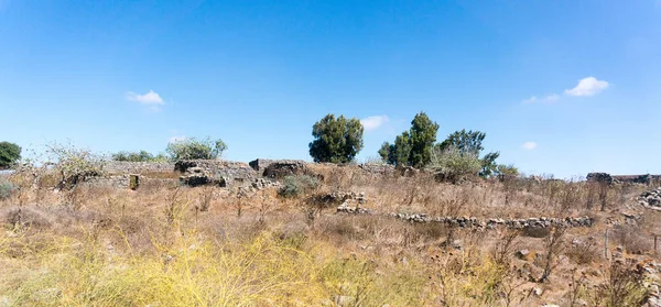 Senderismo en el paisaje de Golan Heights — Foto de Stock
