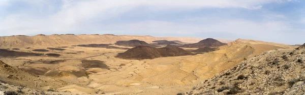 Пустелі Панорама в Ізраїлі Рамон кратер — стокове фото