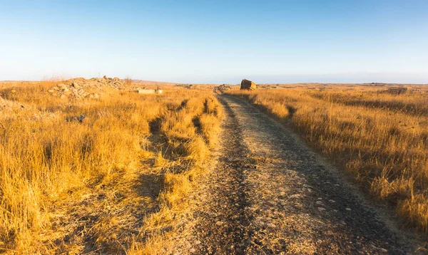 Turystyka na krajobraz Golan Heights — Zdjęcie stockowe