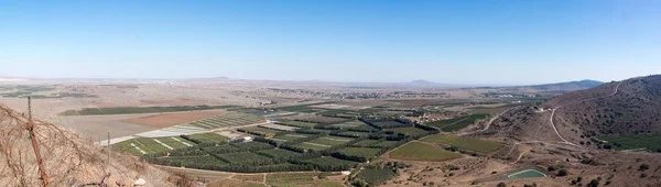 Israele e Siria panorama dalle alture del Golan — Foto Stock